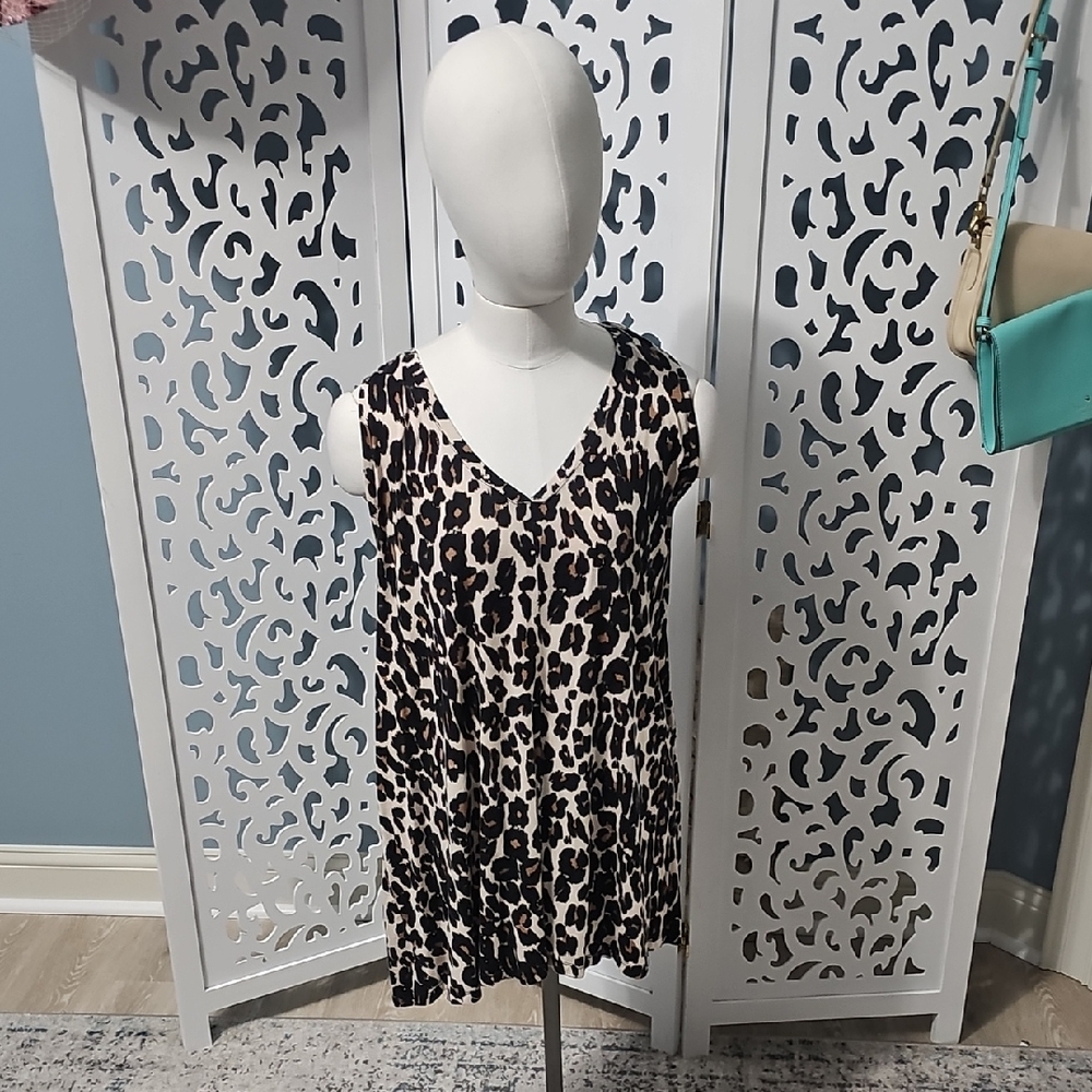 Lane Bryant Animal Print Tank Top